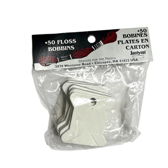 Janlynn 50 Cardboard Floss Bobbins Needle Point, Cross Stitch, Embroidery - Picture 2 of 4
